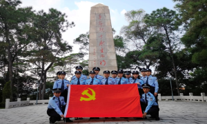 铭记革命先烈 感恩幸福生活——深圳皇岗边检站民警赴革命烈士陵园纪念碑开展主题党日活动