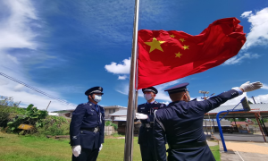 勐康边检站大黑山分站组织开展“迎国庆、忆初心、固忠诚、铸警魂”系列活动