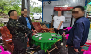 夏石边境派出所1个月内连续破获3起聚众赌博案