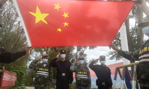 我爱你，中国，马关边检站民警“疫”线表白祖国