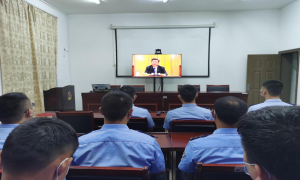 峒中边境派出所组织学习习近平总书记在纪念辛亥革命110周年大会上的讲话精神