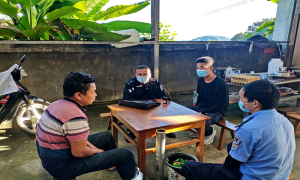 “敲”平安 “守”疫线