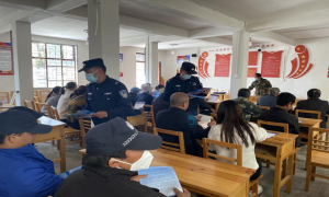 鲁掌边境派出所开展岁末年初综合法律宣传活动