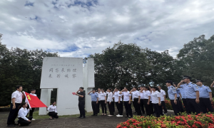 大开河站党支部与驻地卫生院党支部联合开展主题党日活动