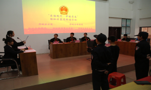 模拟法庭进校园 学生“断案”助成长