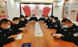 新街边境派出所认真学习十九届六中全会精神