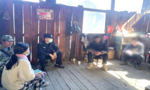 马吉边境派出所联合乡综治办走访社区戒毒康复人员