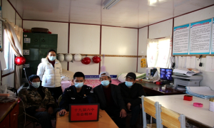 海努克边境派出所深入辖区工地宣讲党的十九届六中全会精神