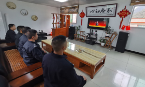 富宁边境管理大队组织观看第五期“公安楷模”发布活动