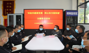 上江边境派出所联合叶子花社区开展主题党日活动