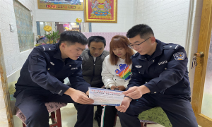 苇沙河边境派出所入户宣传不停歇