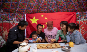 中秋月圆 亲戚教我做月饼