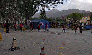 巴音库鲁提边境派出所全力做好秋季开学安保工作