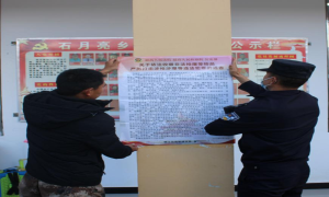 石月亮边境派出所扎实开展缉枪治爆宣传活动
