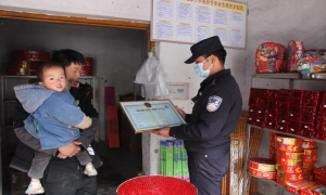 鹿马登边境派出所开展烟花爆竹销售点安全专项检查