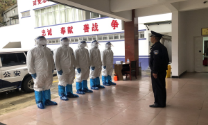 子里甲边境派出所联合乡党委政府开展疫情防控处突演练