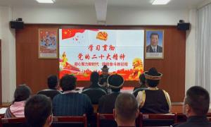 羌纳边境派出所深入学习宣传党的二十大精神