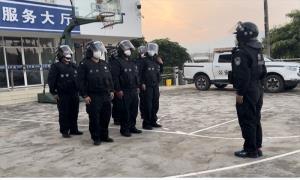 实训练兵 勐桥边境派出所开展模拟警情处置演练