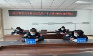 西藏出入境边防检查总站执法调查支队多种形式学习宣传贯彻党的二十大精神