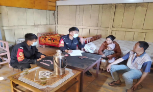 子里甲边境派出所持续开展辖区缅籍人员走访工作