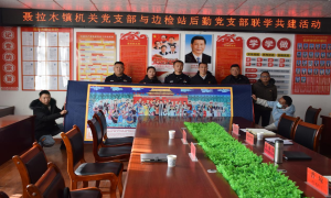 聂拉木边检站后勤保障处与聂拉木镇机关党支部开展联学共建活动