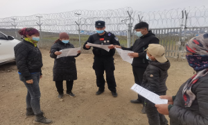 乌什水边境派出所开展边境法律法规宣传工作