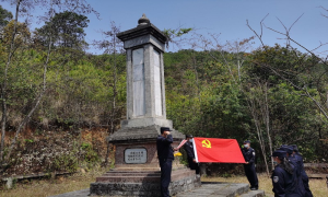 鲁掌边境派出所开展清明节缅怀先烈祭奠活动