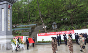 上帕边境派出所开展清明祭奠英烈活动