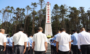 勐康出入境边防检查站大黑山分站联合西盟县烟草专卖局、勐卡边境派出所开展“传承•清明祭英烈”活动