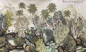 邓子芳《清秋椰乡亲》等作品