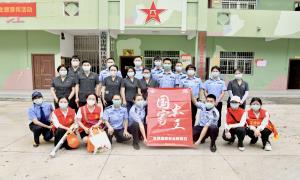北海机场出入境边防检查站联合共建单位开展全民国家安全教育日宣传活动