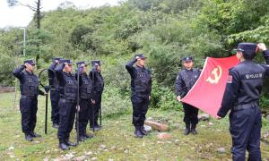曲乡边境检查站迎七一主题党日活动