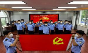 榆林边境检查站开展庆祝建党101周年系列活动