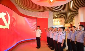 三亚出入境边防检查站开展“踔厉奋发迎盛会 笃行不怠勇担当”七一主题党日活动