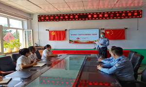 杨泡边境派出所联合驻地杨泡满族乡小学共同开展主题党日活动