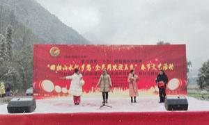 湖北下村坝村: 文艺汇演迎新春 文明新风进万家
