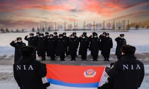 额尔古纳出入境边防检查站多种形式庆祝“中国人民警察节”