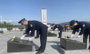 向上边境派出所开展烈士纪念日活动