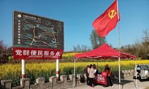 “党群服务直通车”扮靓油菜花节