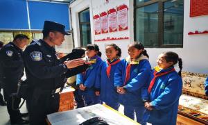 朗县边境管理大队以多种形式开展国家安全教育日普法宣传活动