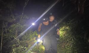 无人机热成像 警犬循味空地协同 移民管理警察深夜山林狂奔寻人