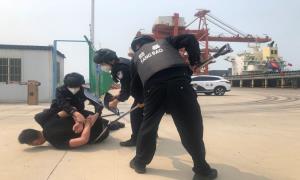 漳州出入境边防检查站开展口岸应急处突演练