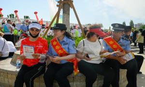 老爷庙出入境边防检查站联合开展主题禁毒普法宣传活动