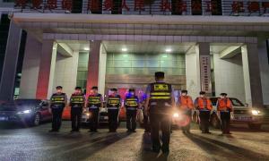 锦州出入境边防检查站开展夏夜治安巡查宣防集中统一行动第二次行动