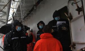 石岛边检积极应对暴雨天气护航口岸通关顺畅