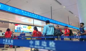 亚运会抵离服务首日 宁波机场口岸多措并举服务通关运动员