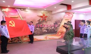 兴隆边境派出所开展“中秋心系老兵 传承红色基因”主题党日活动