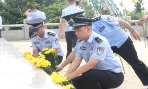 水口关出入境边防检查站开展国家烈士纪念活动