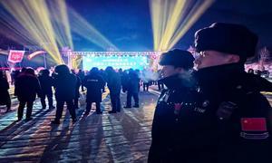 三道沟边境派出所圆满完成“渔猎文化节”安保任务