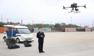 新年无人机巡查 科技兴警助推口岸安全